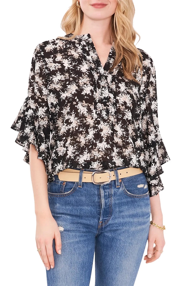 Çiçek Desenli Bluz