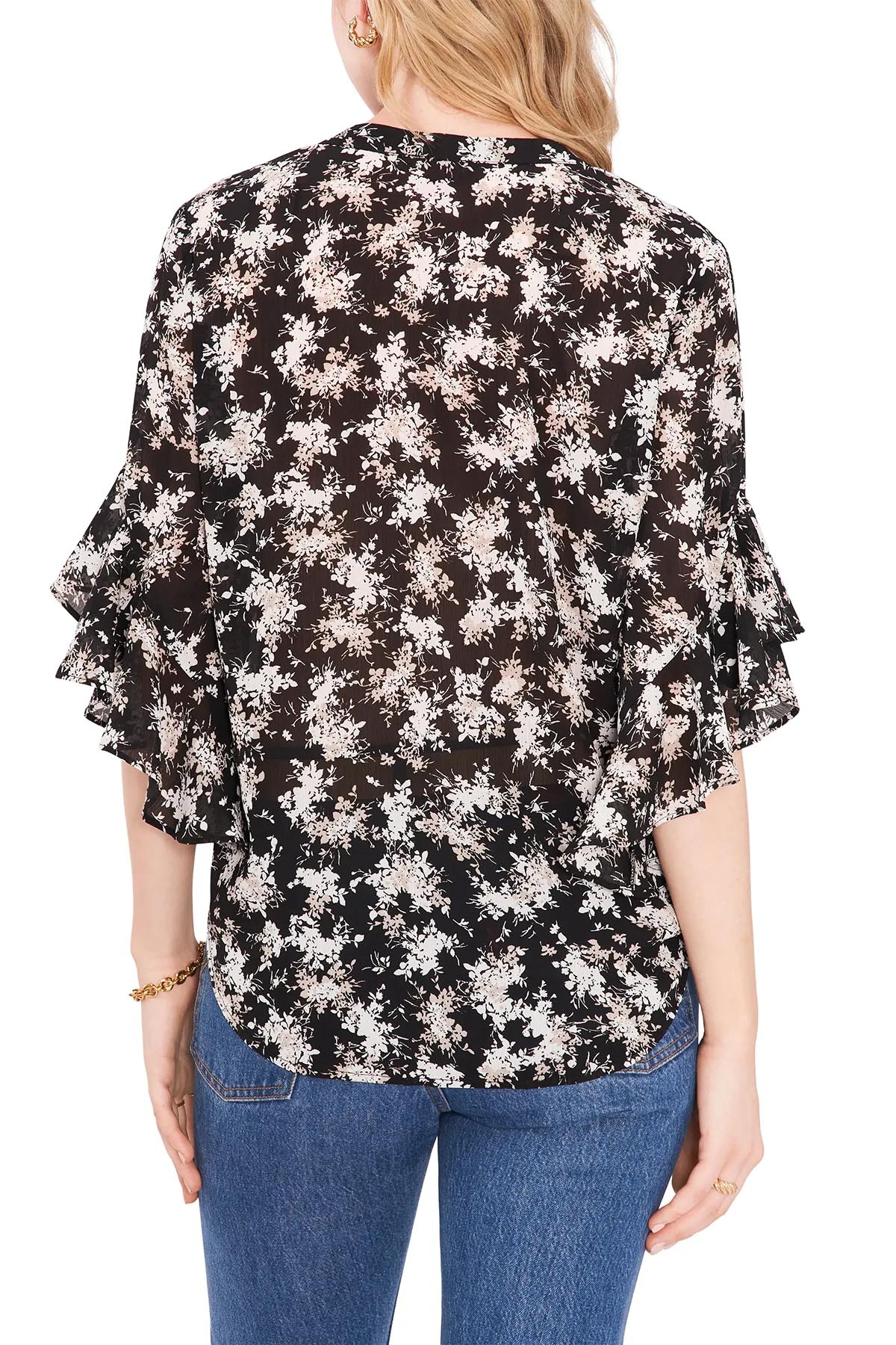 Çiçek Desenli Bluz